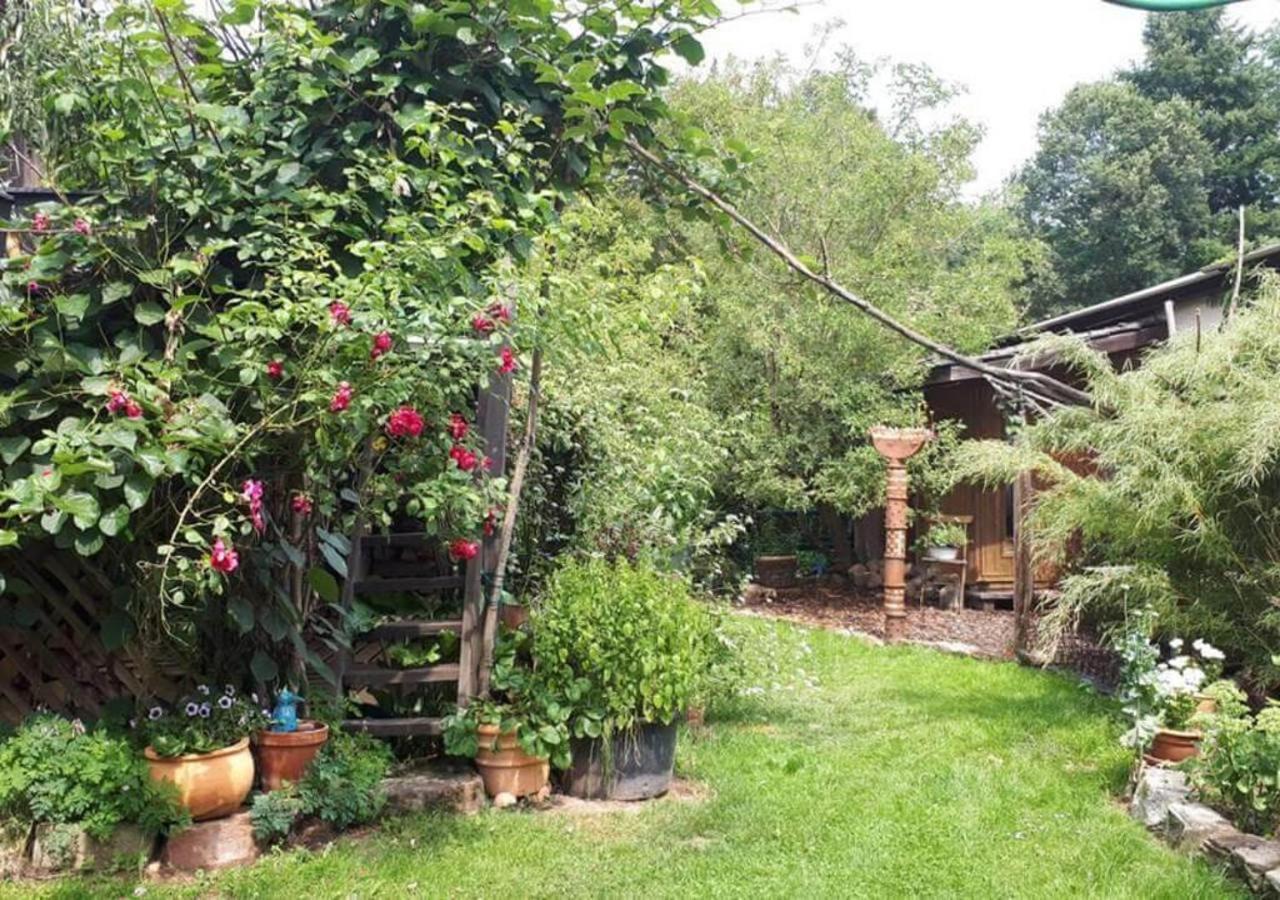 Aeltestes Haus In Quentel - Ferienwohnung 1 Mit Kleinem Garten Hessisch Lichtenau ภายนอก รูปภาพ